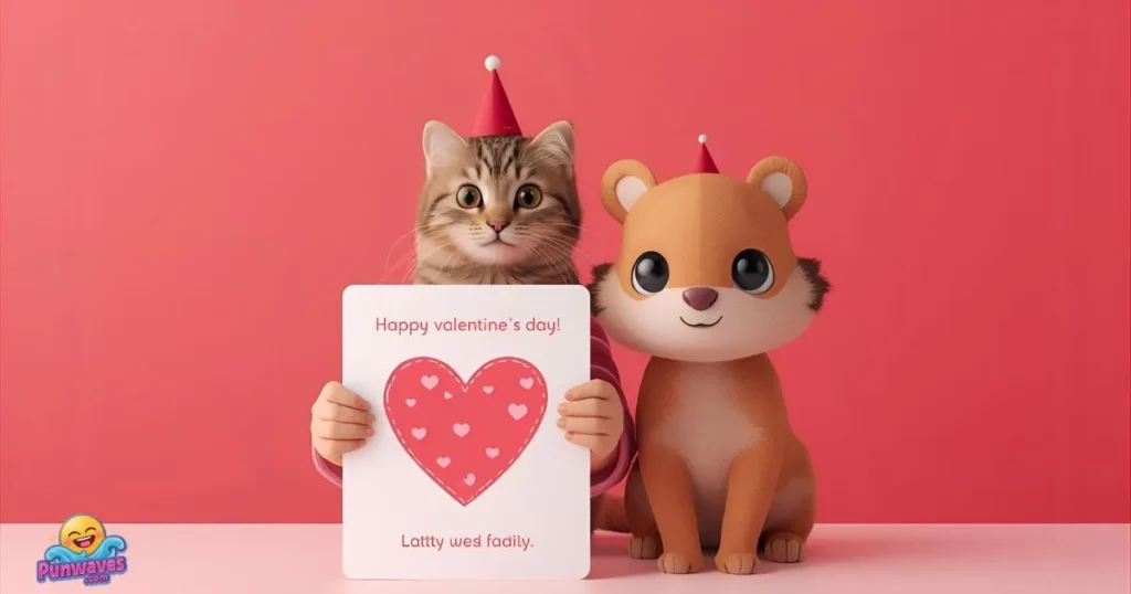 Animal-Themed Valentine's Day Card