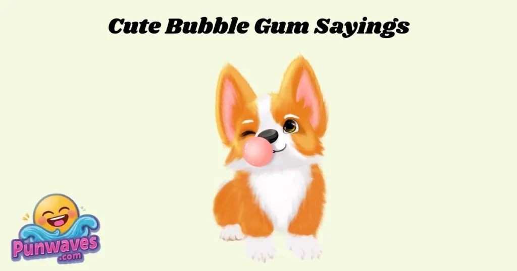 Cute Bubble Gum Sayings