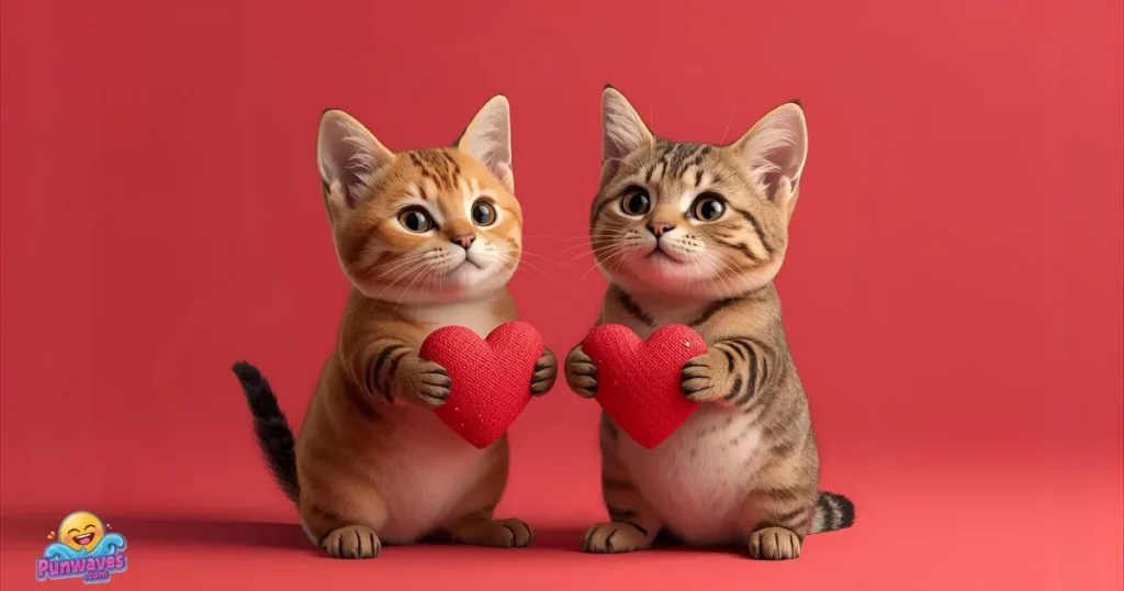 Cute Valentine’s Day Cat Puns