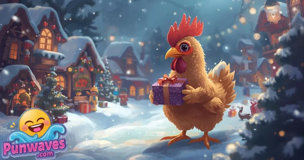 Family Christmas Chicken Puns