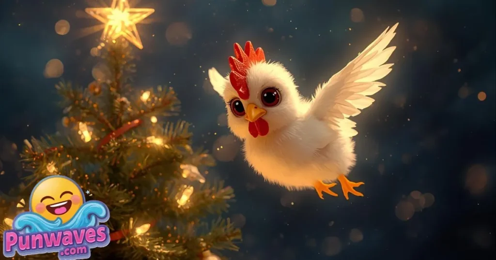 Flirty Christmas Chicken Puns