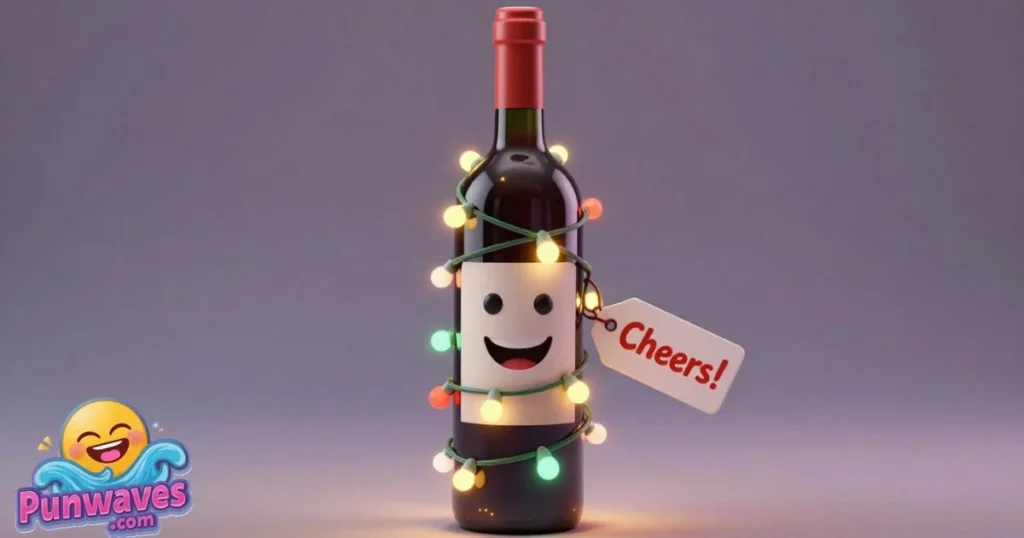 Christmas Wine Puns