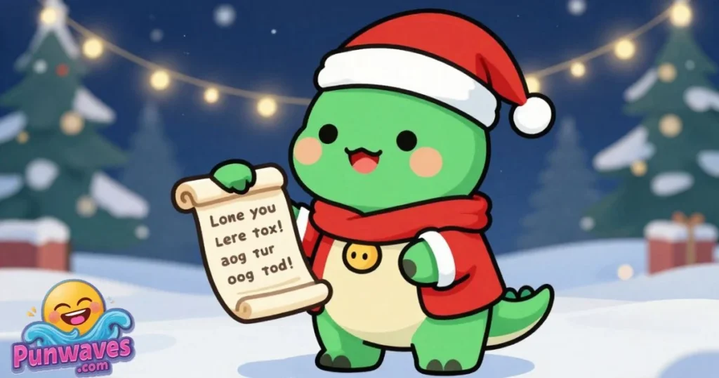 Triceratops Christmas Giggles