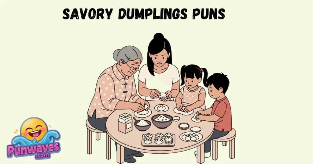 Savory Dumplings Puns