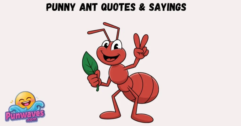Punny Ant Quotes And Sayings
